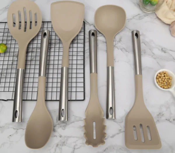 Silicone Turner Spoon Skimmer Soup Ladle Cooking Utensils