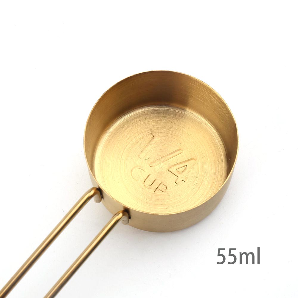 Gold Baking Tool Measuring Spoon and Measuring Cup