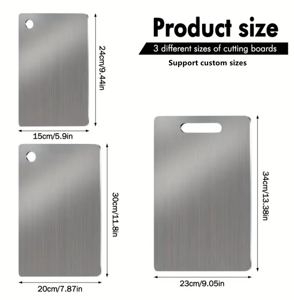 Stainless Steel Double-sided Food-grade Anti-mold Cutting Boards