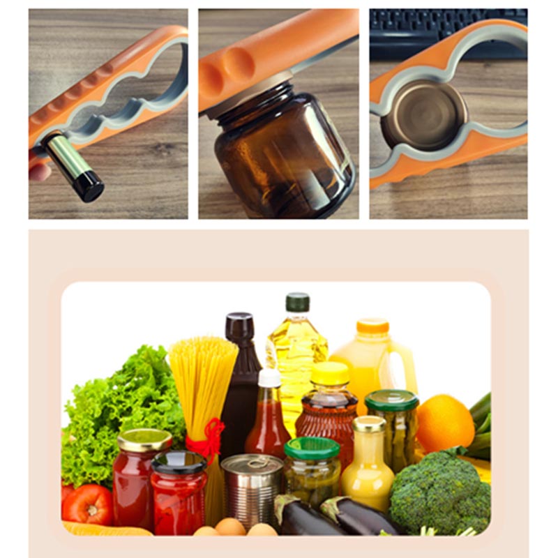 Four-in-one bottle opener